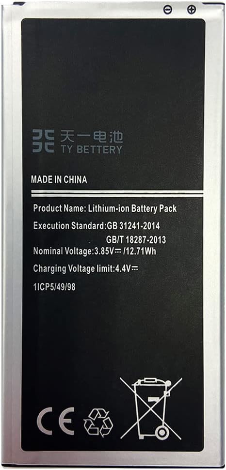 [TY BETTERY] Battery compatible with EB-BJ710CBE Samsung Galaxy J7 2016