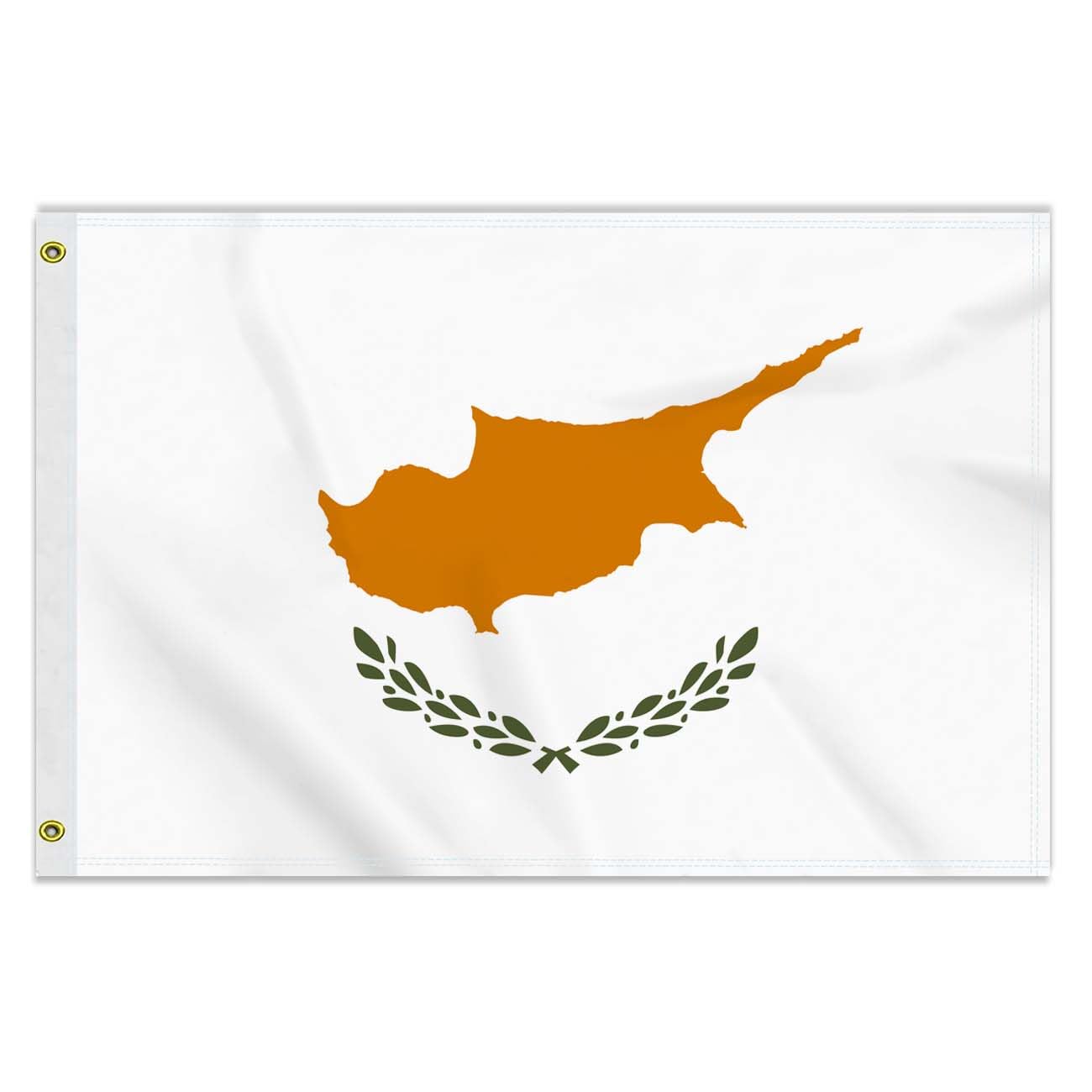 2×3 FT Cyprus Flag, Medium 60×90 CM 150D Cypriot Outdoor Banner,Decor Garden With Brass Gromment — image 1