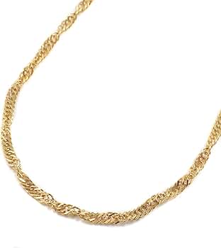 K24 スクリューチェーンネックレス 純金 ネックレス K24 スクリュー チェーン 42cm 1.3g 造幣局検定