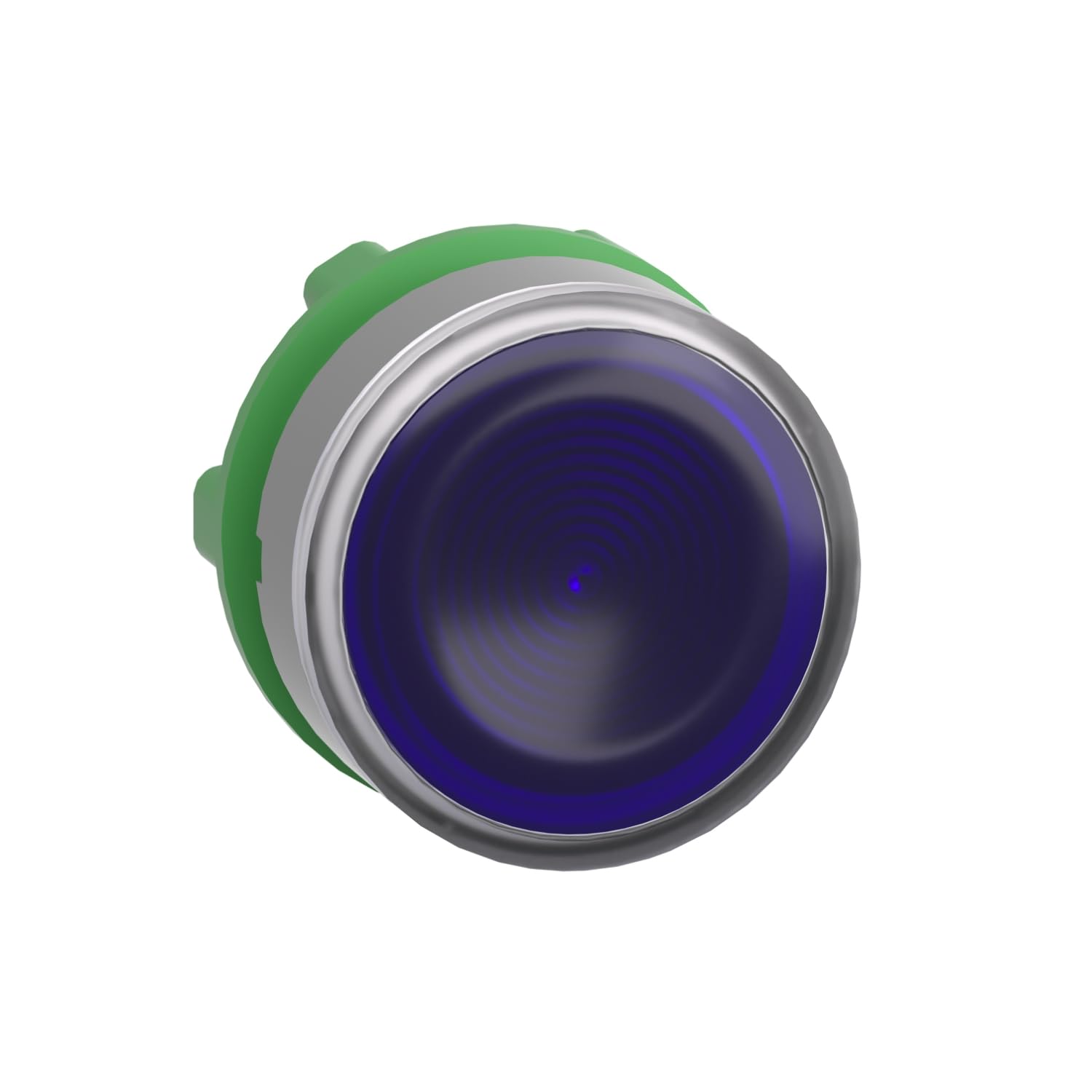 Bouton poussoir lumineux bleu LED anti-erreur pour panneau de contrôle