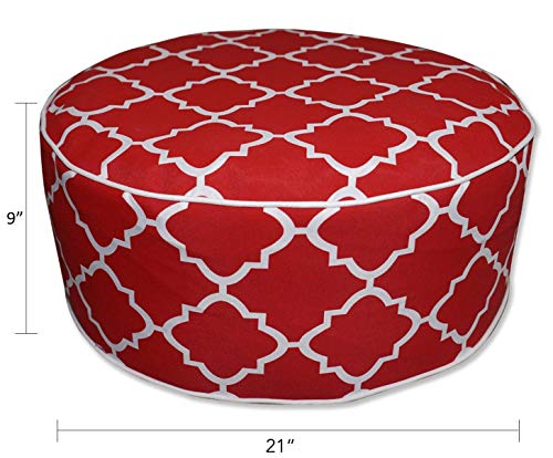Kozyard Inflatable Stool Ottoman Used For Indoor Or Outdoor, Kids Or Adults, Camping Or Home(Red) #TOP2