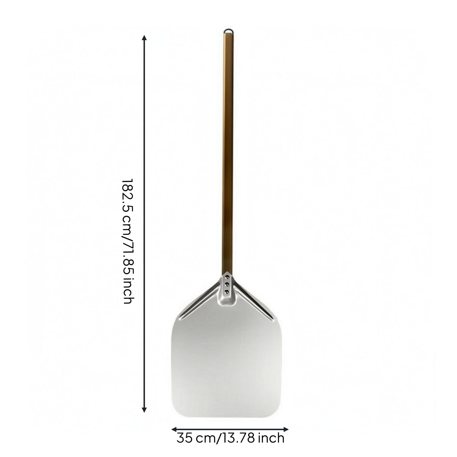 Paletta per Pizza Pala Forno Pala Pizza Pala Cucina in Lega di Alluminio con Manico Lungo per Inserire E Estrarre Pizze E Dolci con Controllo Sicuro, 14 Pollici 182.5 35cm