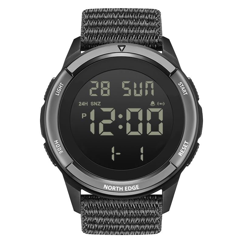 TERRAX Outdoor Adventure Ready Watch – Military Grade Glow Digital Watch with 5ATM Water Resistance, Lightweight, Stopwatch, Dual Time, Countdown Timer & Alarm for Hiking Travel Camping-image-28