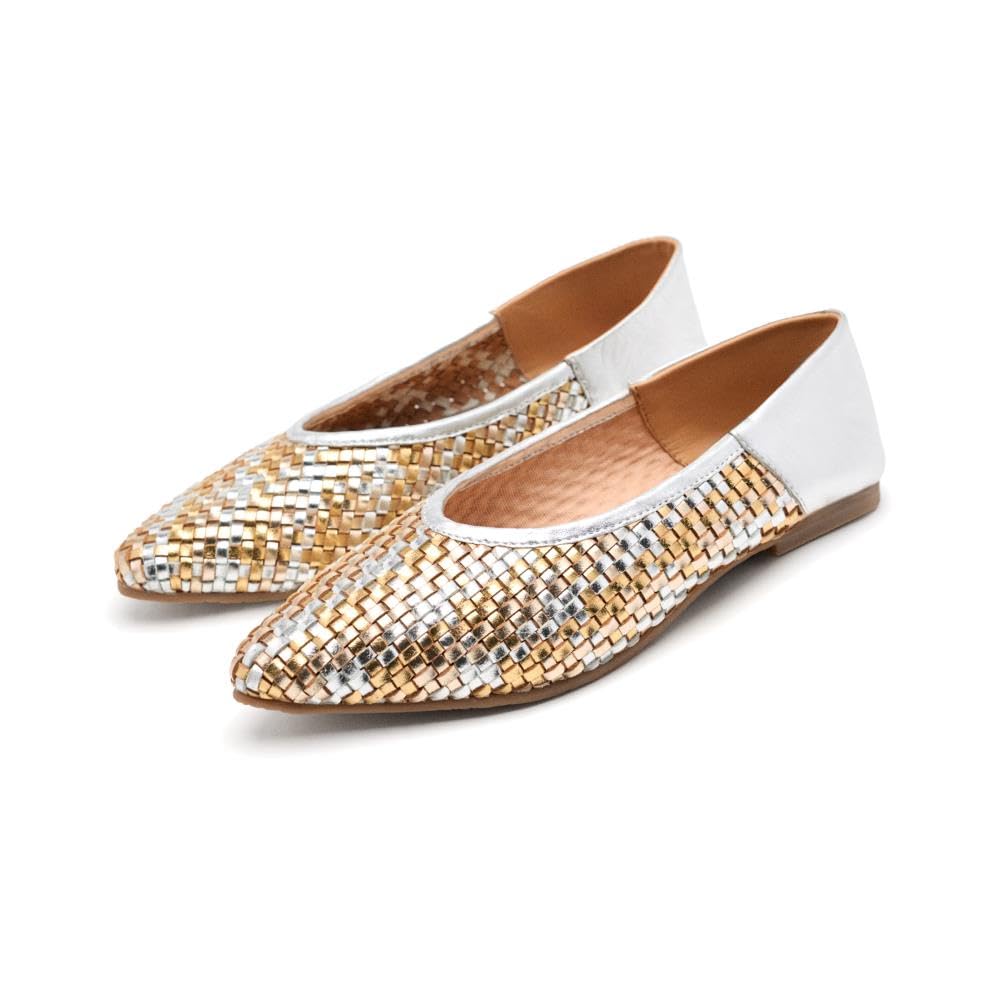 GIOSEPPO Hersey, Women's Mary Jane Flat Shoes, Silver, 39 EU, Metallic Silver, 7 UK