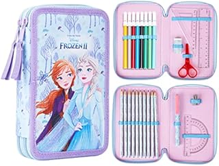 Disney Frozen 2 Pencil Case For Girls, Filled Pencil Cases With Frozen Stationary Supplies, Gifts For Girls