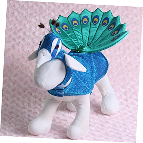 Disfraz de Pavo Real para Mascotas Medium miniatura 3