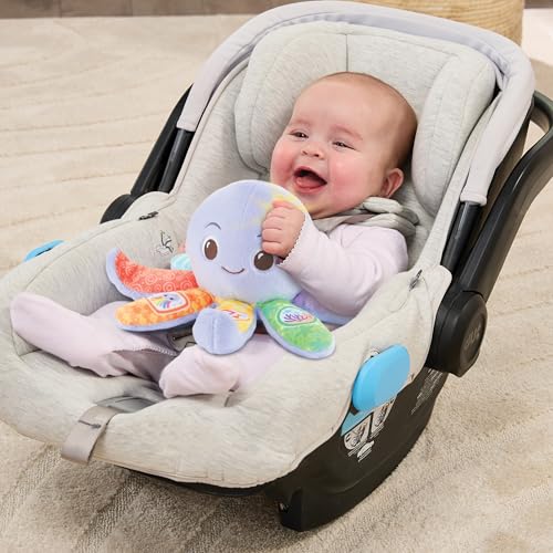 Vtech Baby - Babys Plüsch-Oktopus – Sensorisches Kuschelspielzeug zur Förderung der Wahrnehmung – Für Babys von 3-36 Monaten