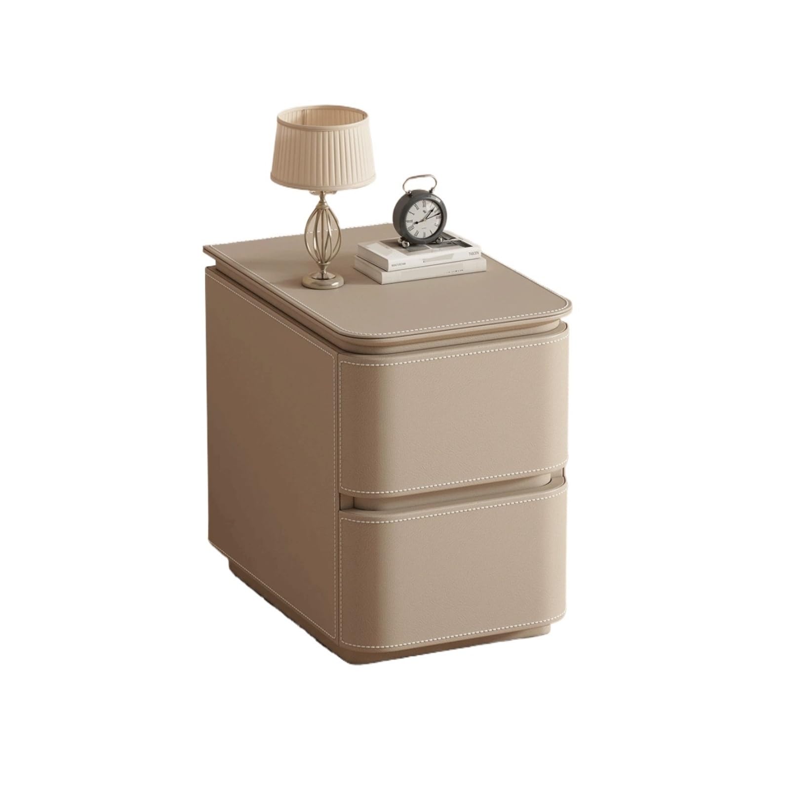 HLHLOP777 Nightstand Leather Mini Nightstand Side Table for Living Room Dorm Bedroom Furniture(XL)