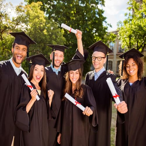 AHEJIOO Doktorhut mit 2025 Quaste - Verstellbarer Abschluss Hut Bachelor Geschenk Graduation Hat in Schwarz