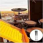 1 Pair Nylon Drum Brush Drum Sticks,Retractable Drum Wire Sticks Brushe,Wire Brush Professional Drum Brush Drum for Rock Band, Jazz Folk Drummer