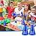 Halloscume 12 Pcs Cheer Megaphone We're #1 Cheers Party Noisemaker Plastic Megaphone for Cheerleader Cheerleading Party Favors Sports Match Outdoor Activities