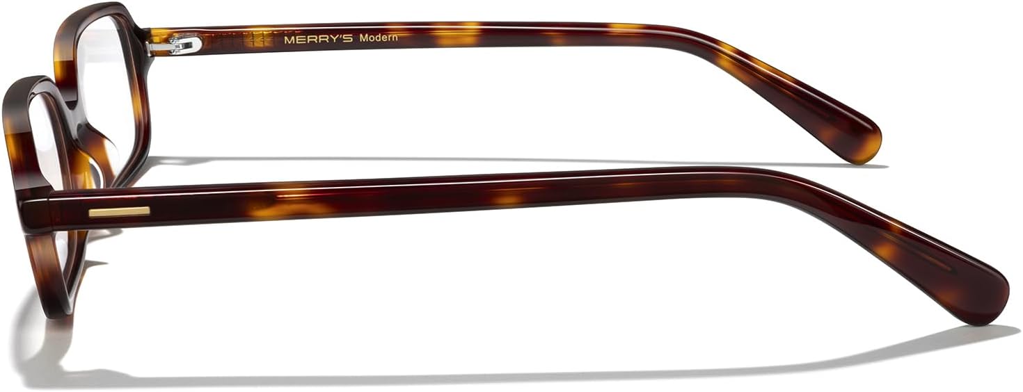 MERRY'S Reading Glasses for Men Women Blue Light Blocking Rectangle Glasses Lenses Lightweight Full Frame Readers - Image 3