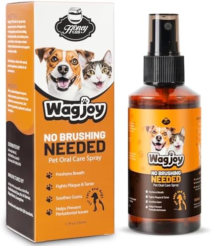 Dog Dental Care Spray, Vet-Recommended Breath Freshener for Pet, Reduces Plaque & Tartar, Prevents Gingivitis & Oral Infections, 5.1 Fl Oz - Teeth Cleaning Spray for Fresh Breath