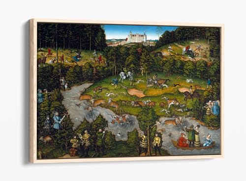 Impression Cranach Chasse au château de Hartenfels pour votre décoration de salon