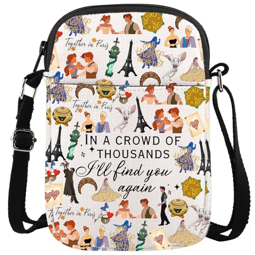 WCGXKO Princess Movie Crossbody Purses Bag Musical Lover Gift Musical Theatre Messenger Bag