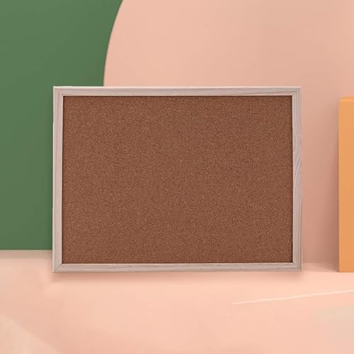 Miniatura 4 de NUOBESTY Tablero de notas con marco de madera, tablero de anuncios de corcho de doble cara con soporte para oficina en casa y uso en el aula