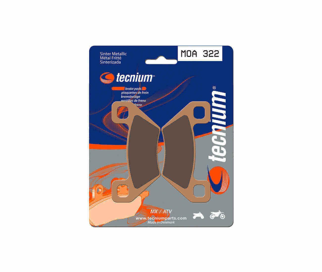 Compatible avec/Remplacement pour WILCAT/TRV/DIESEL / H1 / TBX -PLAQUETTES DE FREIN TECNIUM / MOA322