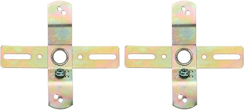 PATIKIL Barra transversal de luz de 4 pulgadas, paquete de 2 soportes de montaje en forma de cruz de acero al carbono, rotación 360, lámpara