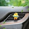 Car Air Fresheners, 4pcs Yellow Rubber Duck Car Pilot Vent Perfume Clip, Cartoon Car Diffuser Rotating Propeller Outlet Freshener Aromatherapy Ornament for Women Man #3