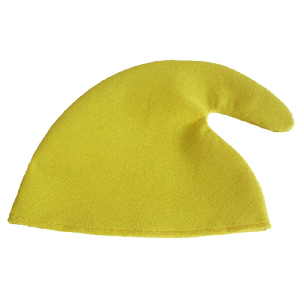 SILNOVO® Uni Adult Kids Christmas Elf Hat Cloth Cap Xmas Holiday Costume Yellow