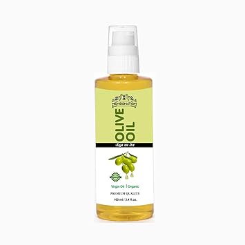 Mensonation 100% Pure Premium Cold Pressed Olive Oil for Hair & Skin - 100ml Strengthens Hair Roots, Reduces Wrinkles and Fine Lines, Keeps Skin Soft and Smooth - Cruelty Free