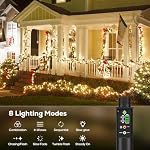 Rechargeable String Lights, 33ft 200LED Rechargeable Fairy Lights with Remote, Timer, IP65 Waterproof Portable Camping Lights for Tent, Patio, Bedroom, Outdoor Decor(Warm White) - Image 5