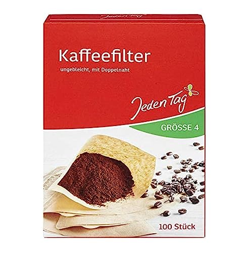 Jeden Tag Filtertüten Kaffee Größe 4, 100 Stück, 223 g