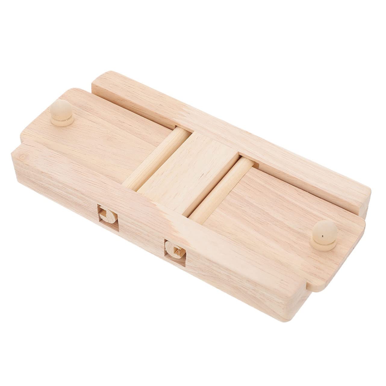 BESPORTBLE 2pièces Jouet Interactif pour Hamster Et Chinchilla Cachet De Friandises Bois Accessoire Ennui pour Rongeurs avec Double Couvercle Rotatif