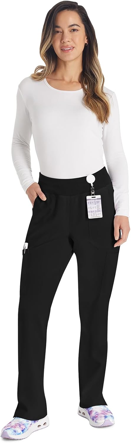 EDS Essentials Scrubs for Women, Yoga-Inspired Pull-On Pant with Four-Way Stretch and Moisture Wicking DK005 - Image 7