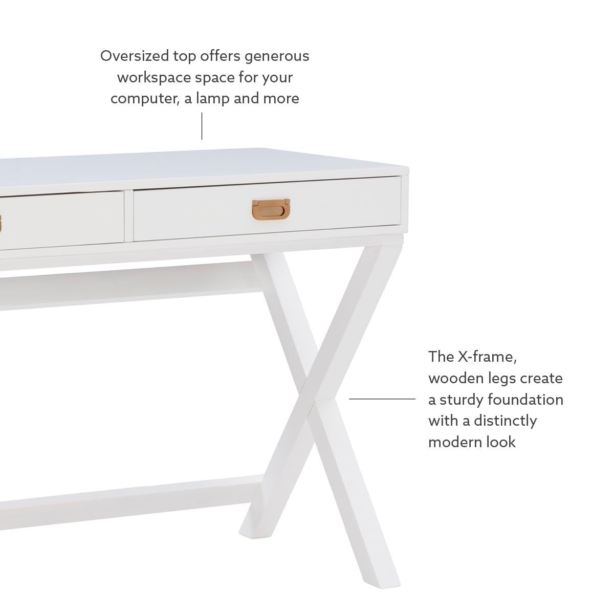 Linon Desk, White