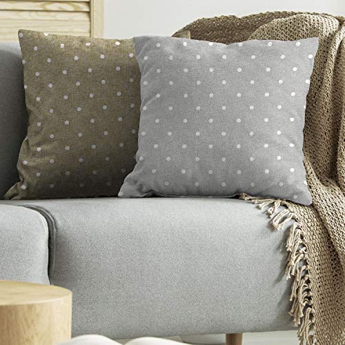 Coussins pour chaise à pois Tourterelle 6 pièces Tulipe