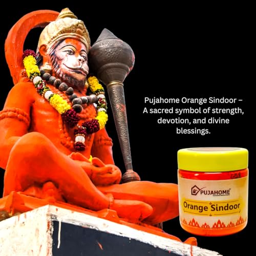 Image of Original Hanuman Ji Sindoor | Orange Sindoor |100% Pure Hanuman Ji Pooja Sindoor (250 Grams X 2 Box Pack)