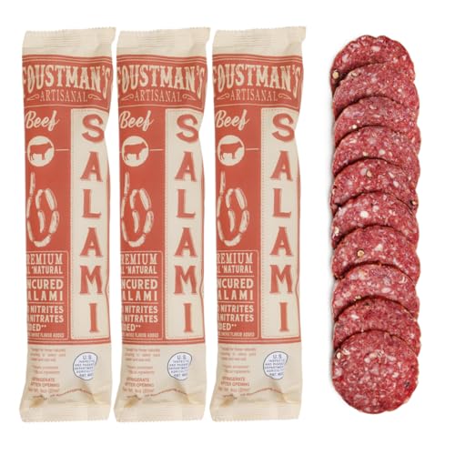 Foustman's Salami Beef Salami, Artisanal Beef Salami, Authentic Flavor for