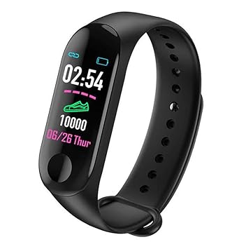 TechKing M3 Bluetooth Smart Band OLED Touch Display Activity Tracker Fitness Band Waterproof & Sweatproof Long Battery Life