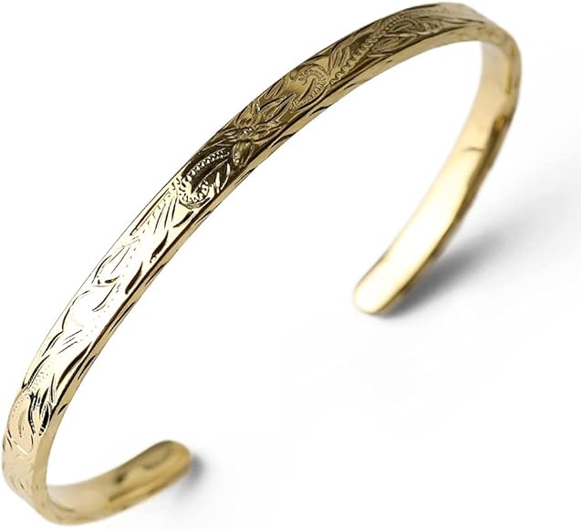 Amazon | [BFF] ブランド バングル Sサイズ ゴールド 18K GP gold 金色