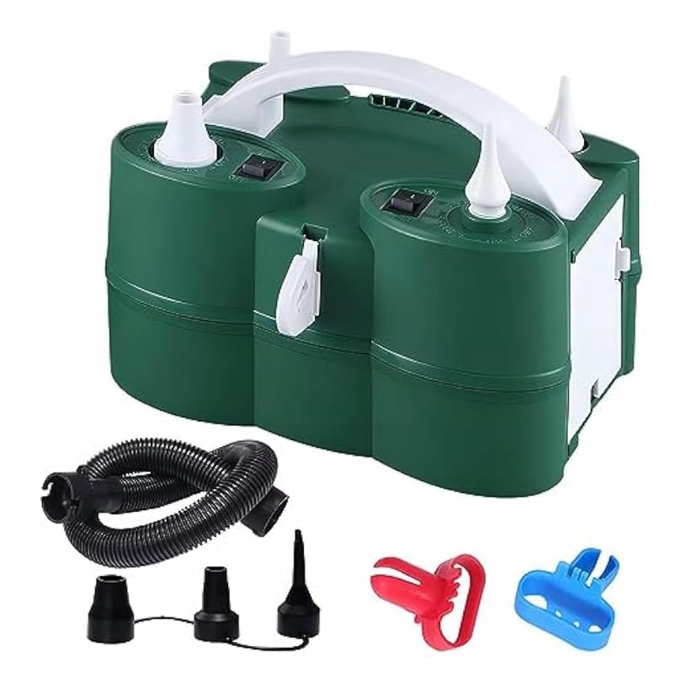 Enchufe de la UE, bomba de globo eléctrico potente, bomba de inflado y desinflado de aire, doble motor para piscina, cama hinchable, etc.