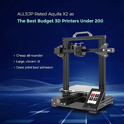 Voxelab Aquila X2 3D Printer with Full Alloy Frame, Removable Build Surface Plate, Fully Open Source, Resume Printing, Filaments Detection and Auto Filaments Feed/Return Function - Thumbnail 2