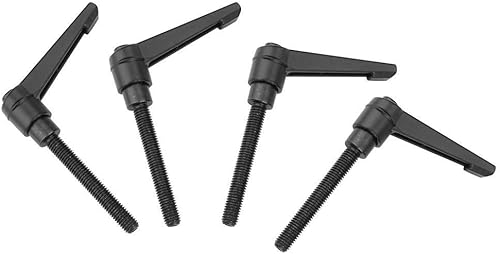 Miniatura 7 de M6 Macho Rosca Asas Ajustables 4 PCSet Metal Máquina Perillas Universal Ajustable Fijación Mango Negro 32MM