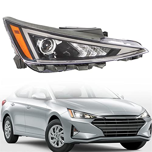 Labwork Replacement For 2019 2020 Hyundai Elantra Projector Headlight Assembly Right Side (Passenger Side) #TOP11
