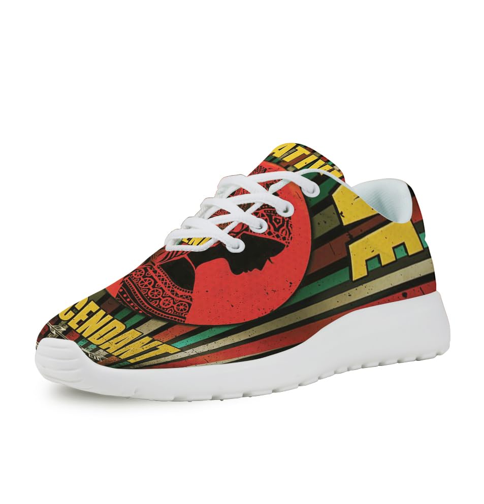 Native Descendant Native American Flag Shoes for Women Men Trail Running Casual Fashion Sneakers Slip-on Tennis Shoes