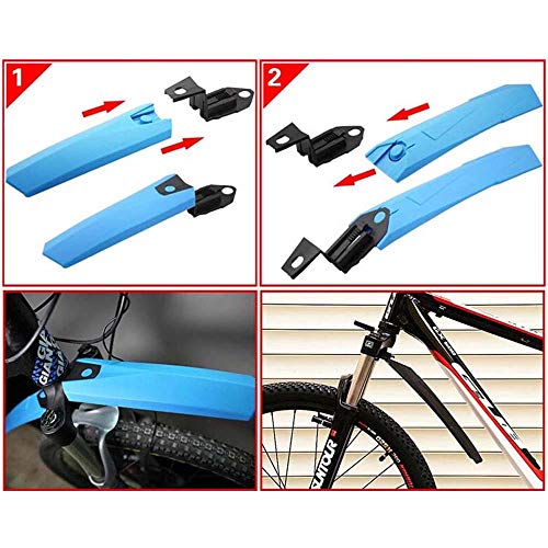 image for VOANZO Bicycle Fenders Quick Release 2PCS Front Rear Cycling Mudguard 