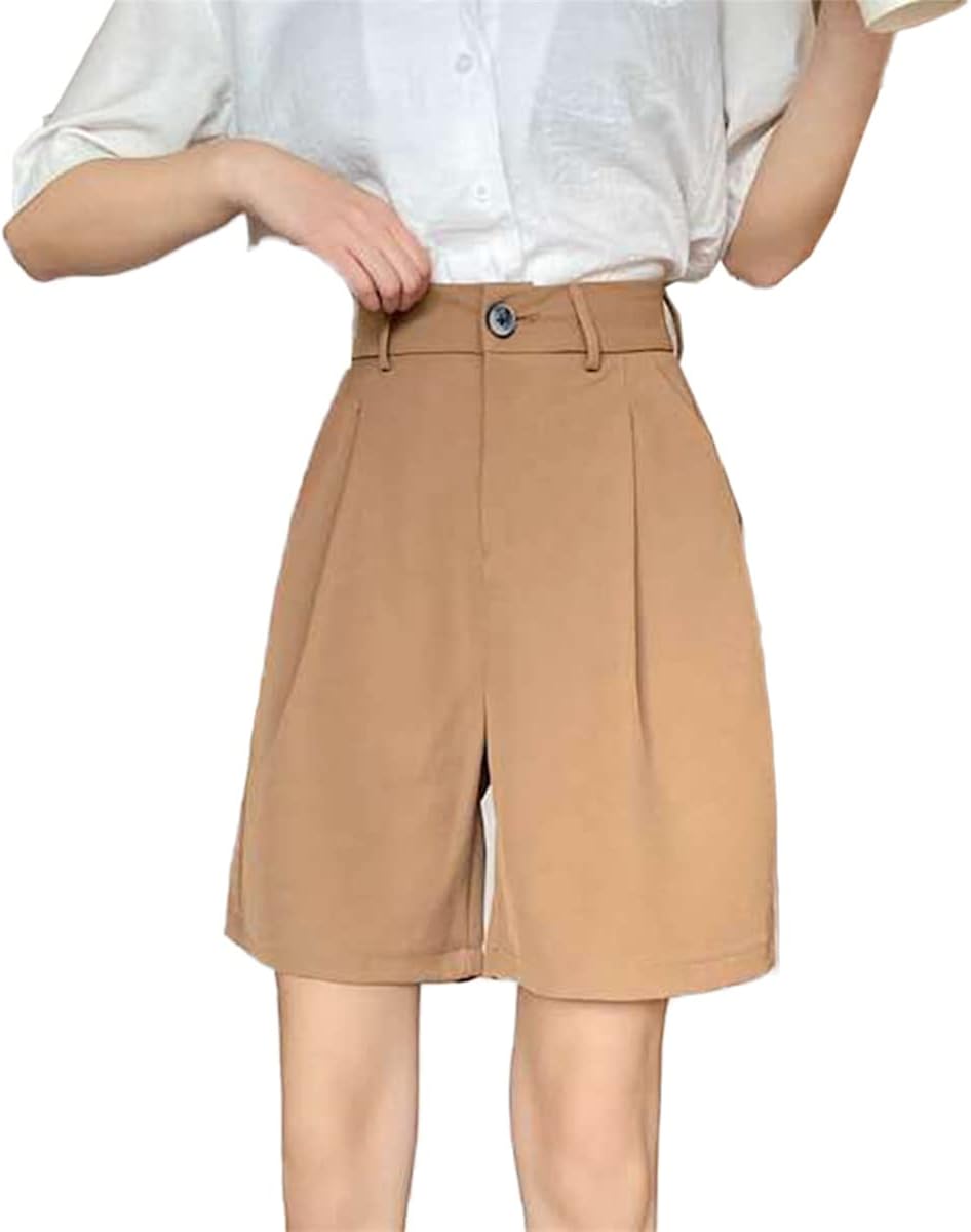 Yuanyuan レディース ショートパンツ 短パン 半ズボン ショート パンツ キュロット ハイウエスト 美脚 脚長 着痩せ おしゃれ Yuanyuan レディース ショートパンツ 短パン 半ズボン ショート パンツ キュロット ハイウエスト 美脚 脚長 着痩せ おしゃれ