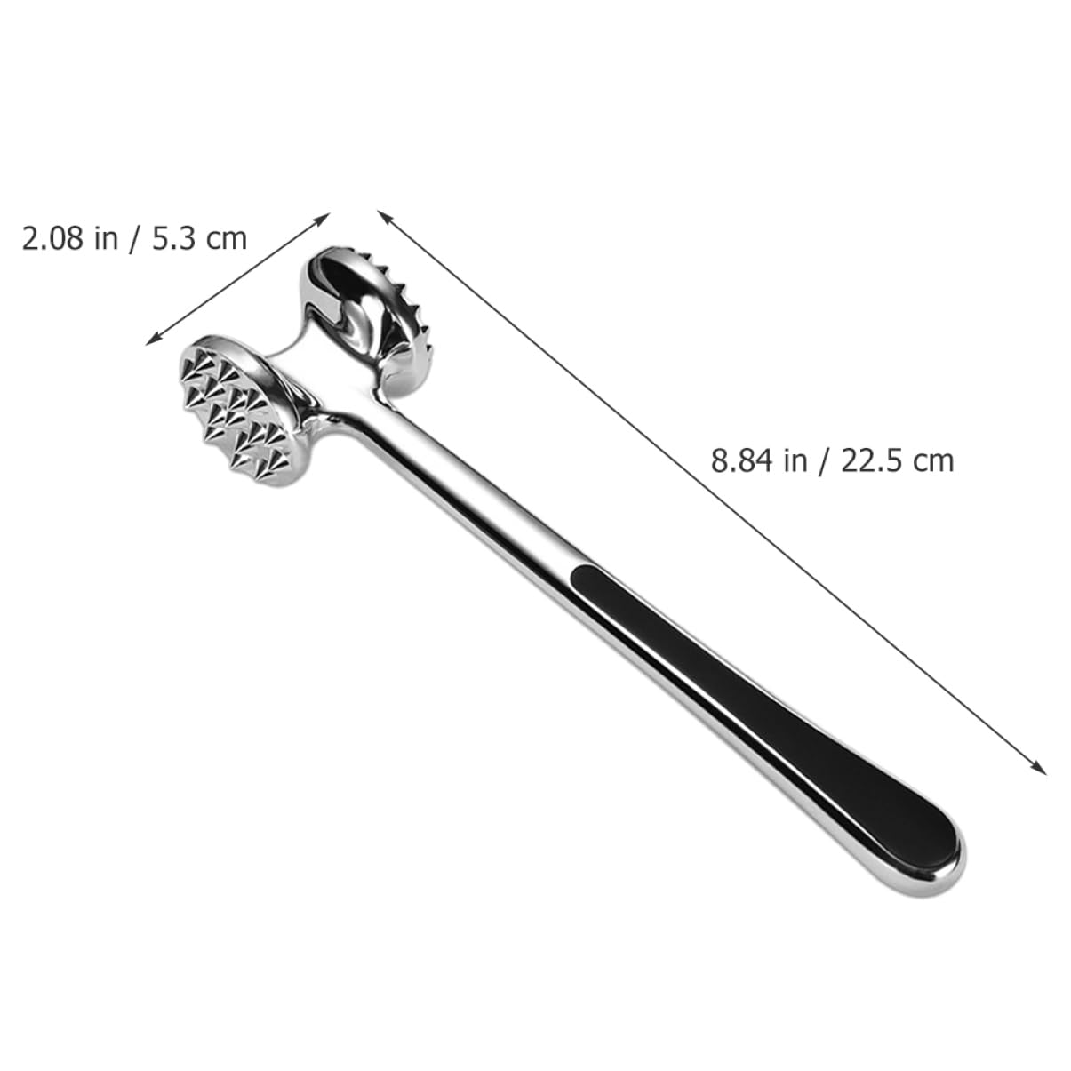 Cabilock Heavy Duty Meat Tenderizer Mallet Dual Sided Kitchen Hammer for Tenderizing Beef Chicken Steak More Non Skid Handle Material with Hanging