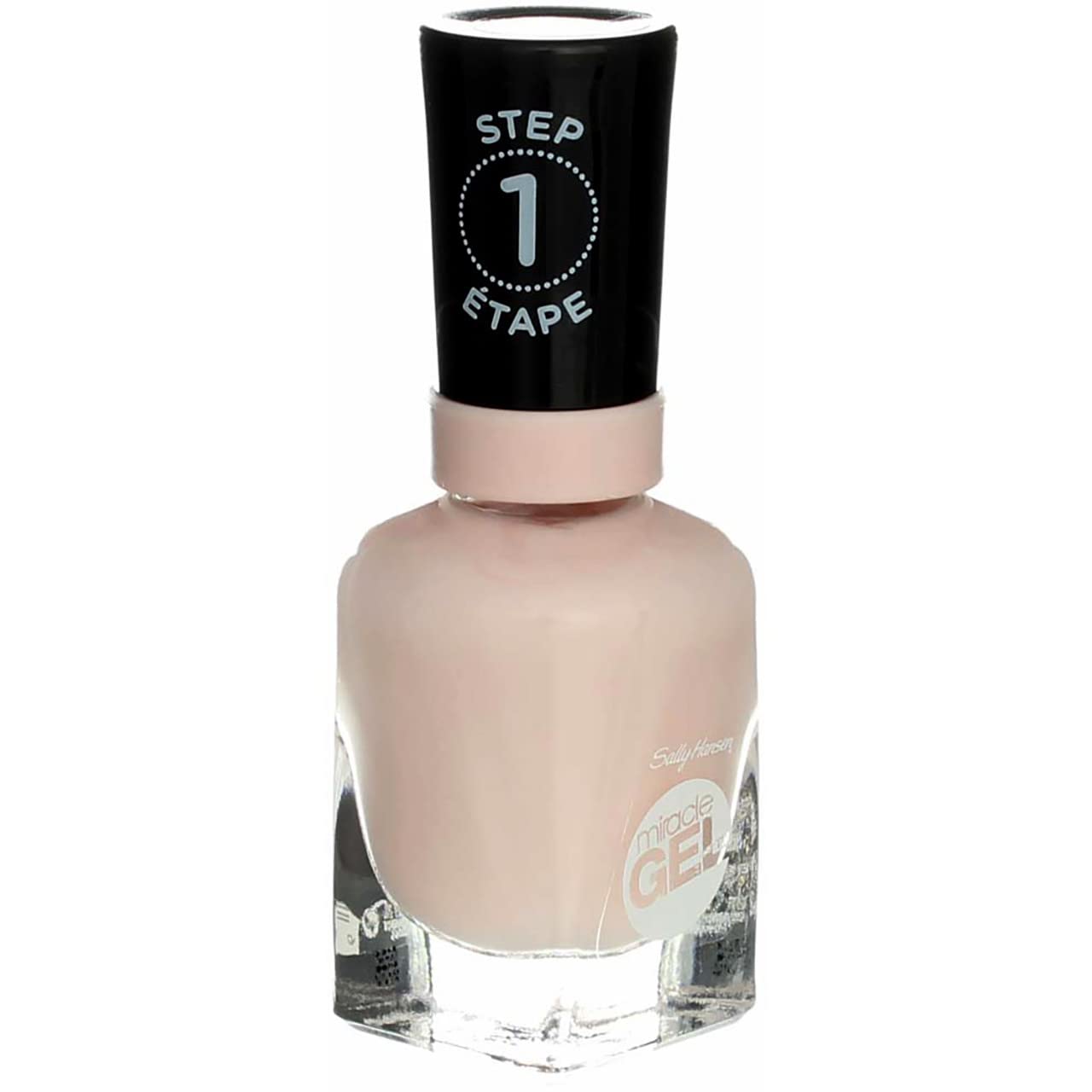 Sally Hansen Miracle Gel Nail Polish Liquid, Sheer Happiness, 0.5 fl oz (2 pack) (Bundle)