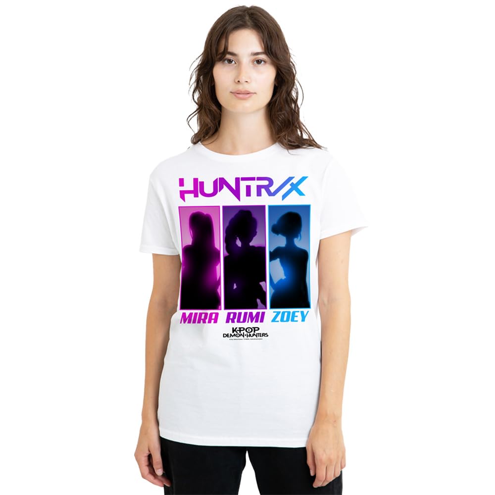 Netflix Women's Kpop Demon Hunters Huntrix Spotlights T-Shirt - White - S