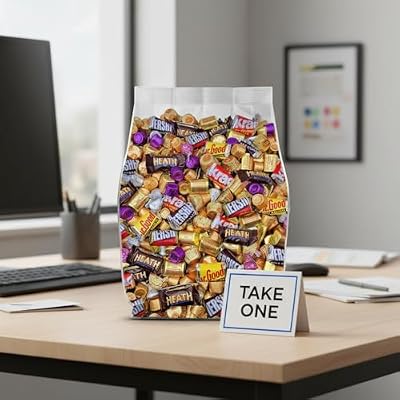 Assorted Chocolate Candy Variety Pack - 5lb Bulk Chocolate Individually Wrapped Candy for Party Favors, Office Candy & Gift Bags - 5 Pound Bag of Candy Bulk Pack
