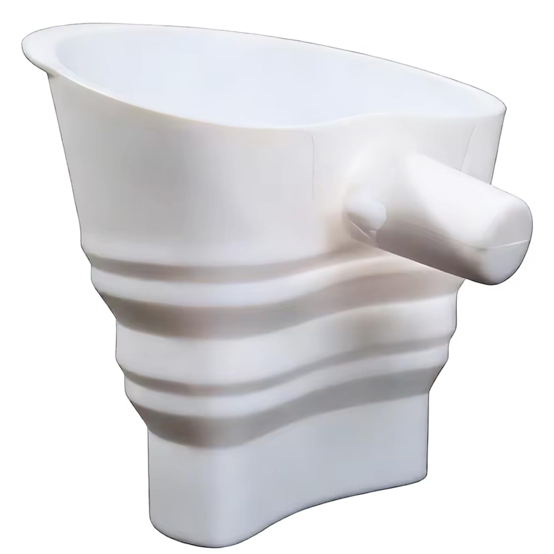 CAKEEYUM Flour Funnel for Stand Mixer V-Shape Silicone Funnel Collapsible Portable Easy to Clean Kitchen Funnels with Hanging Hole White Flour for Stand Mixer, Silicone Collapsi
