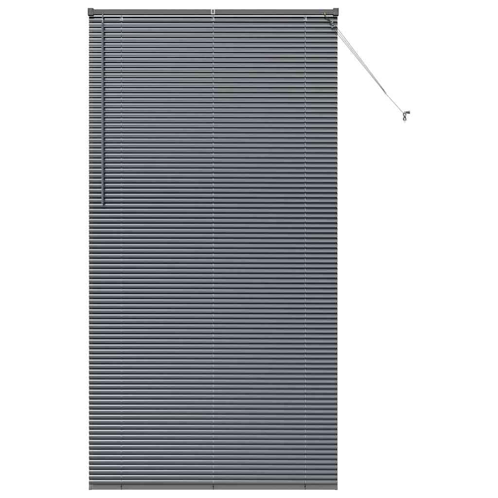 Store Vénitien Aluminium 220 x 120 cm Gris Foncé, Store Horizontal à Lames Réglables pour Fenêtre de Bureau, Cuisine et Salon, Occultation Modulable et Brise-Vue Intérieur
