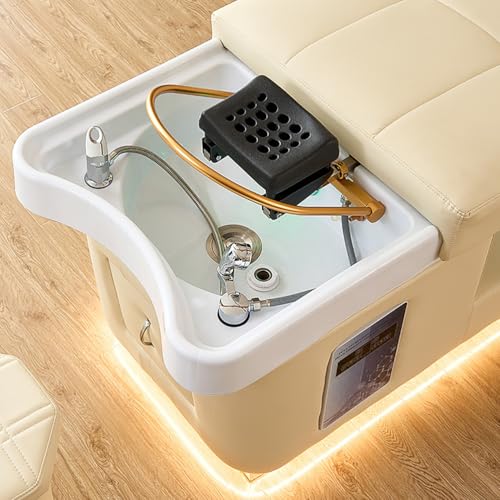 VIYFOEG Massage Shampoo Bed, Head Spa Equipment, Light Luxury Design with Water Cycle, Fumigation and Stool for Spa Beauty Salon - Image 6