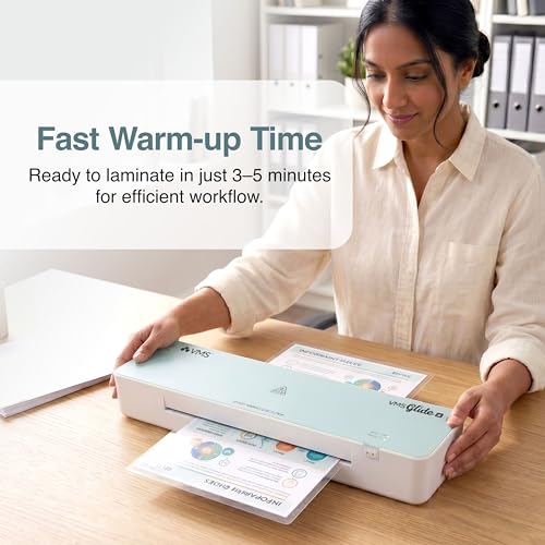 Image of VMS Glide A3 Hot Lamination Machine | 250 Micron Capacity | 270mm /min Fast Laminating Speed | Anti-Jam Release System | 3-5 Minute Warm-Up